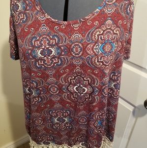 3/$12 Rue 21 split back top